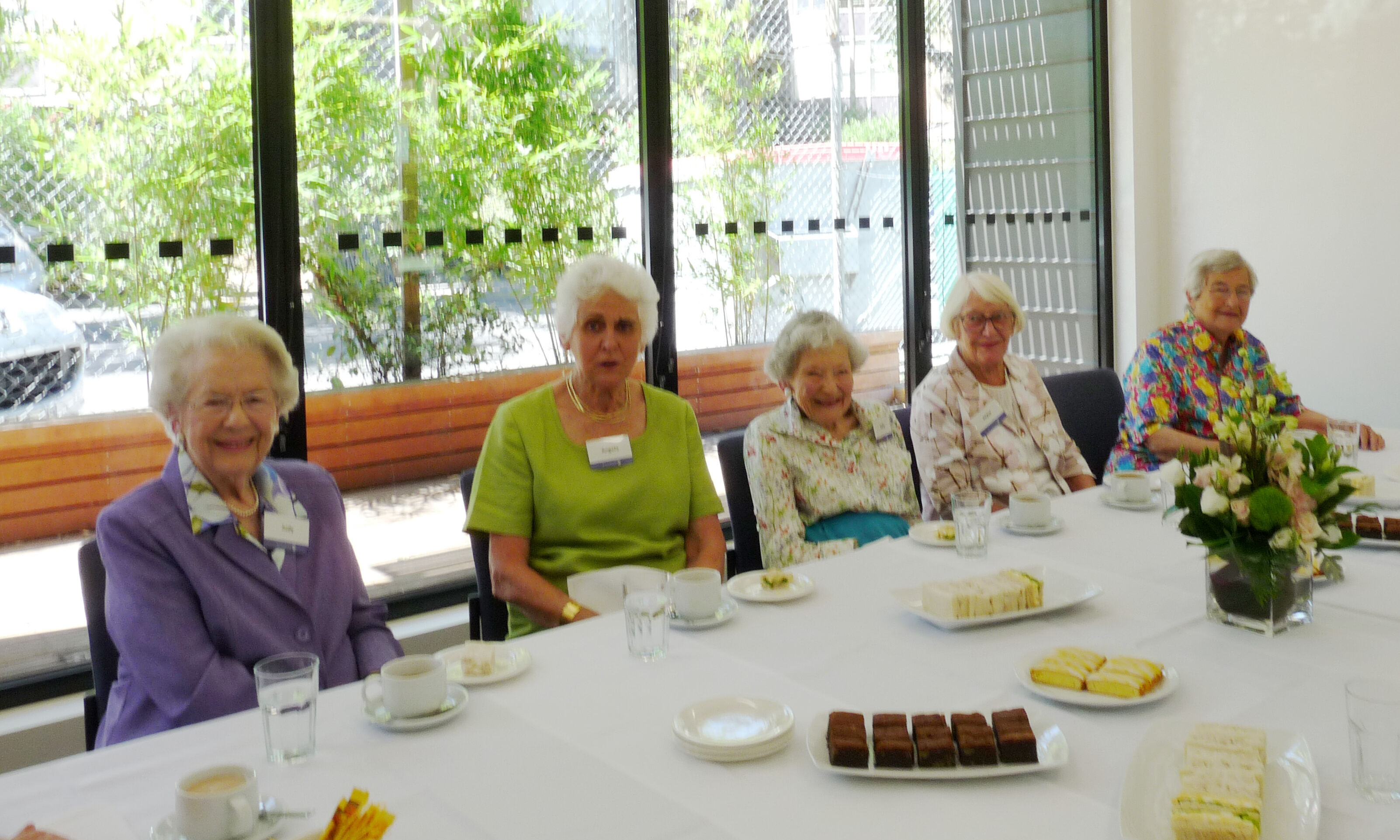 Society Tea- Judy Gregory, Angela Grutzner, Sally Salter, Joyce Francis, Ivy Roberts 