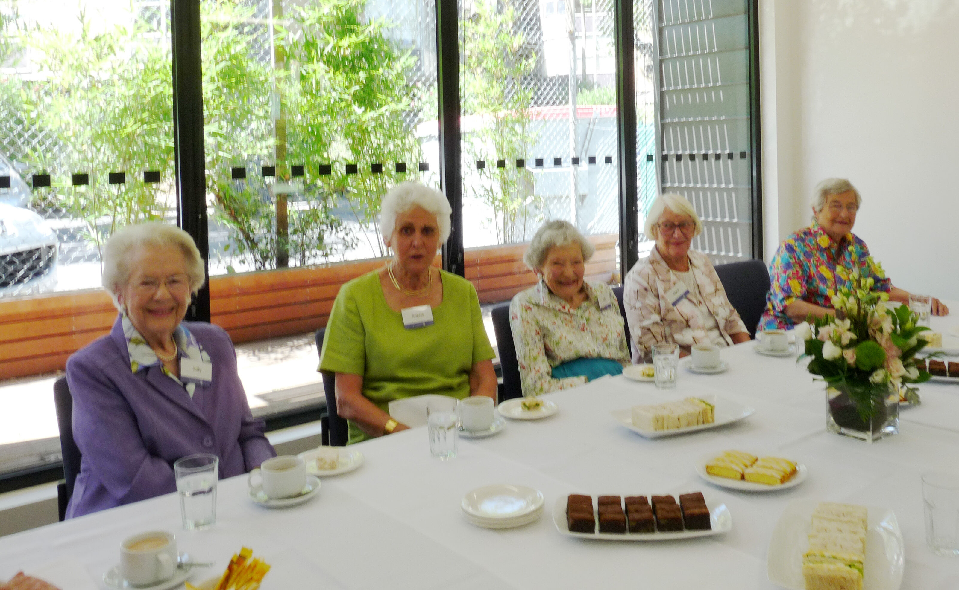Society Tea- Judy Gregory, Angela Grutzner, Sally Salter, Joyce Francis, Ivy Roberts 